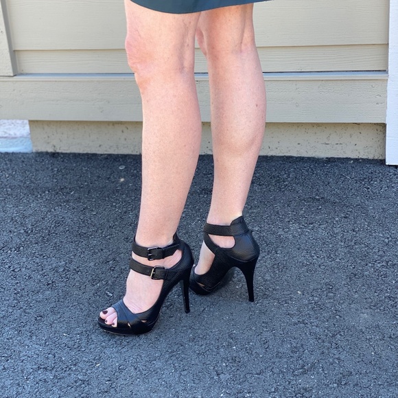 Charles David Double Strap Platform Stiletto’s - Picture 10 of 14